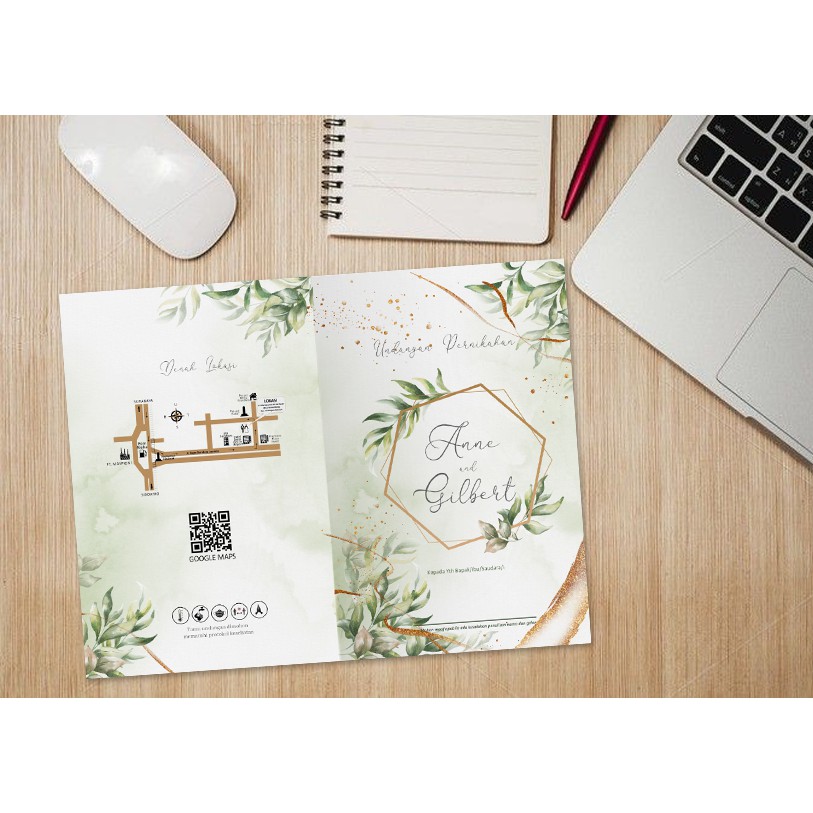 คําเชิญเคลือบเงาคุณภาพ - greenday โดย blueprint