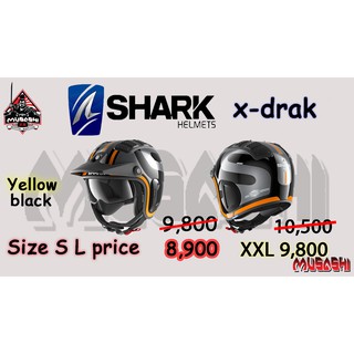 shark helmet X-drak  Black-Yellow