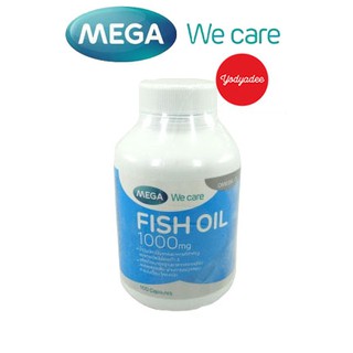 Mega we car Fish oil 1000mg ขวด100 แค็ปซูล  83026 exp07/2025