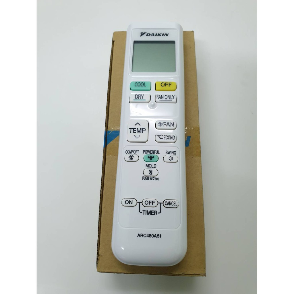 DAIKIN 4023445 ARC480A51 รีโมทไดกิ้น รีโมทแอร์ ของแท้ ตัวยิงไดกิ้น ตัวกดไดกิ้นราคาถูก ส่งเร็ว