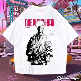 [S-5XL]เสื้อยืด พิมพ์ลายการ์ตูนอนิเมะ ONE PUNCH MAN EPIC MODE VINTAGE สําหรับผู้ชาย