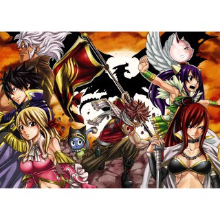 โปสเตอร์ Fairy Tail แฟรี่เทล ศึกจอมเวทอภินิหาร การ์ตูน ญี่ปุ่น Poster ของขวัญ โปสเตอร์สำหรับเด็ก Japan Anime FairyTail