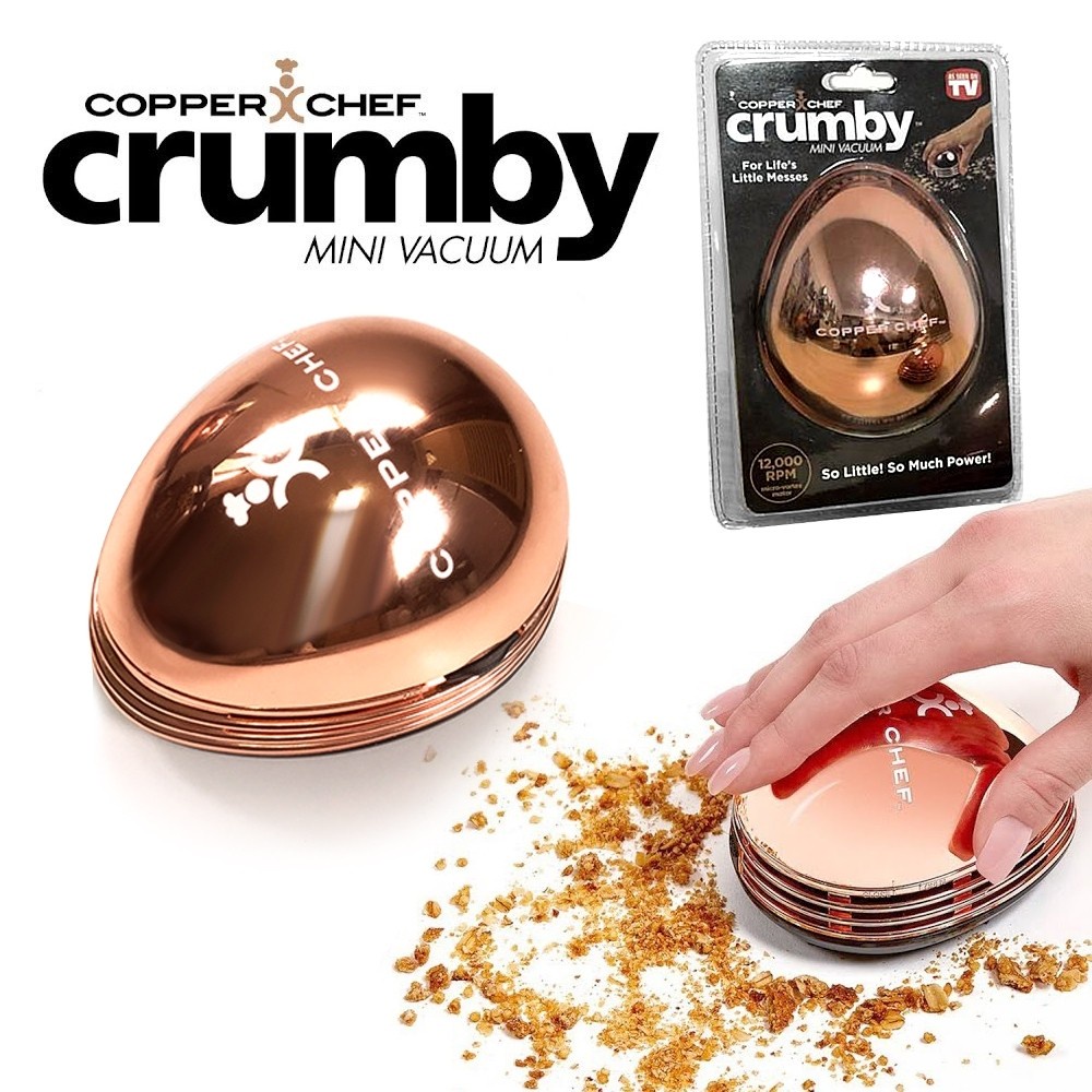 เครื่องดูดฝุ่น ไร้สายขนาดเล็ก เครื่องดูดฝุ่นพกพา Copper Chef Crumby Mini Vacuum รุ่น Crumby-Chef-1Ju