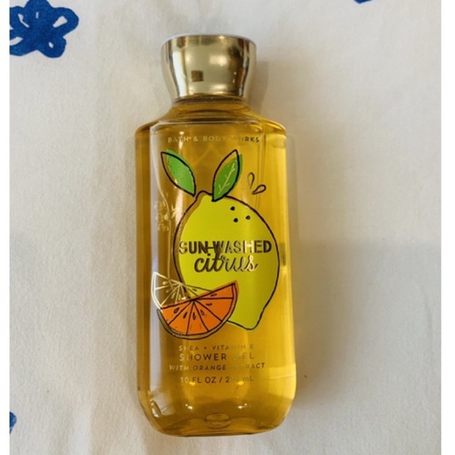 พร้อมส่ง! BBW Bath and Body Work Shower Gel Sun Washed Citrus 295 ml. นำเข้า USA ของแท้