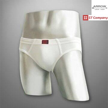 Arrow Lite รุ่น Half กางเกงในชาย ขอบหุ้มยาง สีล้วน ขาว ดำ เทา (3 ตัว) Size M L XL กางเกงใน ชาย  แอร์โรว กกน. ชาย ราคา ถูกที่สุด ดีลบีเคเค แกลเลอรีภาพที่ 7