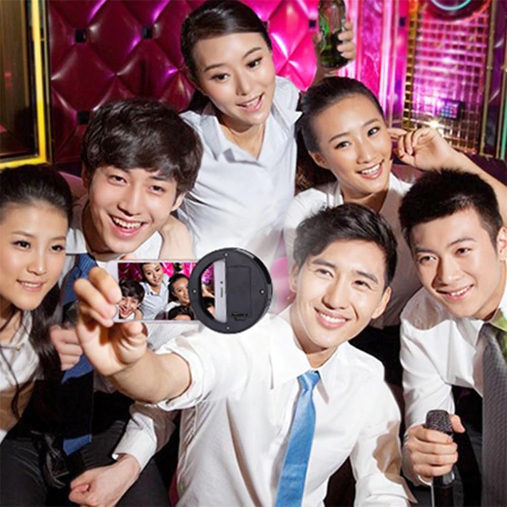 แฟลชเซลฟี่พกพาสำหรับมือถือ / Selfie LED Ring Flash Light Portable Mobile Phone