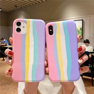 [ ส่งจากไทย ] Case Samsung galaxy A12 งานกำมะหยี่สายรุ้ง เคสนิ่มซิลิคอน เคสซัมซุง สินค้าใหม่พร้อมส่ง