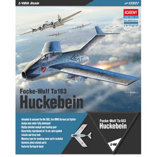 โมเดลประกอบ Academy Model 1/48 AC12327 FOCKE-WULF TA 183 HUCKEBEIN