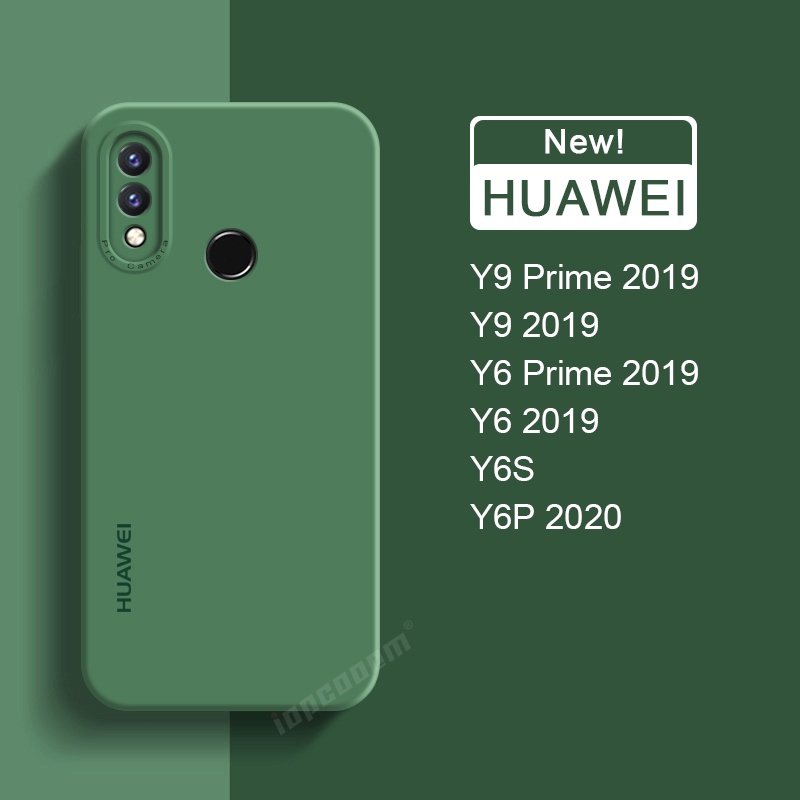 เคสซิลิโคนนิ่ม สีพื้น สําหรับ Huawei Nova Y70 Plus Y9 Prime 2019 Y7 Y6S Y6 Y6P 2020