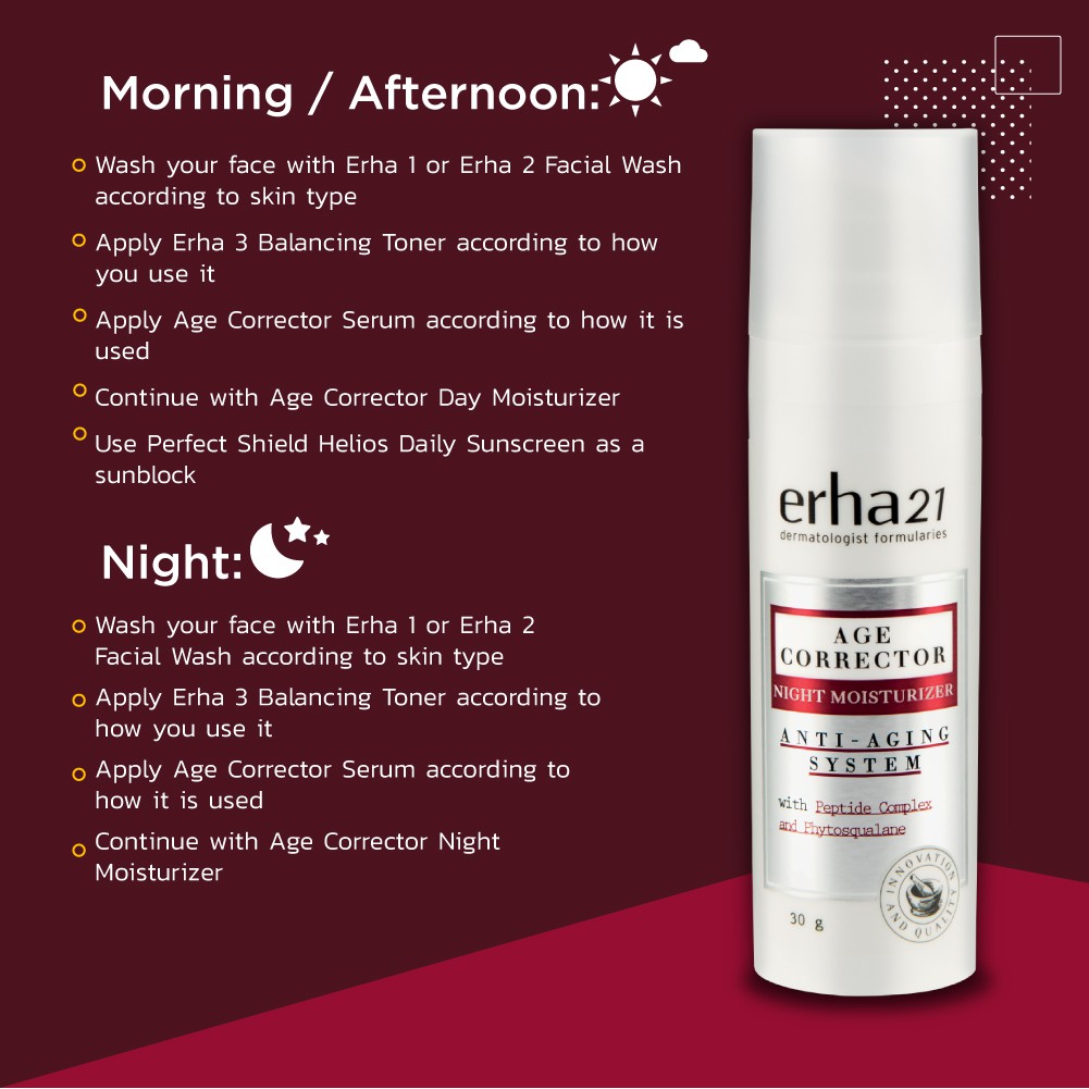 erha age corrector night moisturizer