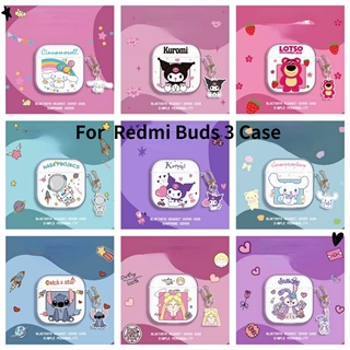 【Case Home】เคสหูฟัง แบบนิ่ม ลายการ์ตูนนักบินอวกาศน่ารัก สีโปร่งใส สําหรับ Redmi Buds 3