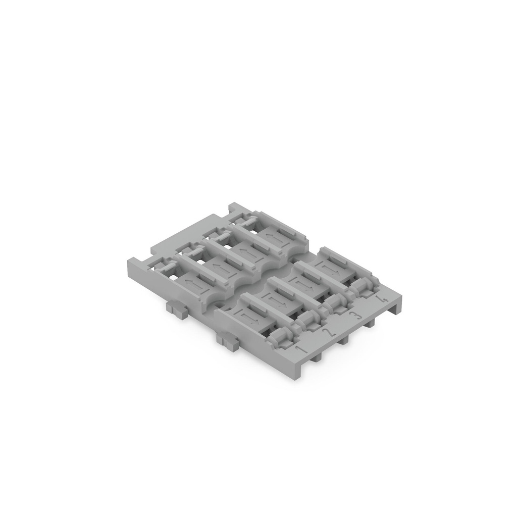 WAGO Mounting carrier; 4-way; for inline splicing connector with lever [221-2534 / 1 ชิ้น]