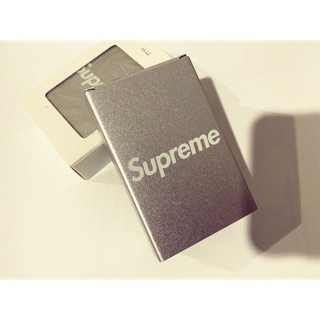 กล่องเหล็ก supreme สีเงิน กล่องสไลด์ กล่องใส่ซอง