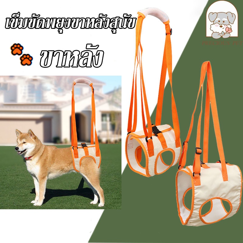 เข็มขัดช่วยขาหลังสัตว์เลี้ยง ผ้าพยุงสุนัข ใส่ได้นาน ผ้าเบา ระบายอากาศดี พยุงหลัง สำหรับน้องหมากลาง-ใหญ่ 4 รุ่น