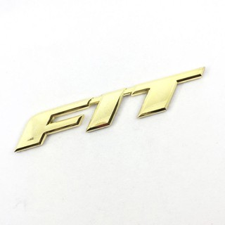 โลโก้    FIT. ทอง สำหรับติดท้ายรถ HONDA