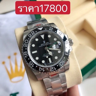 พรี Rolex GMT 126719blro ผู้ชาย​ผู้หญิง​ นาฬิกาแฟชั่น นาฬิกาแบรนด์เนม เงิน40mm