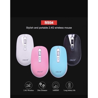 OKER เม้าไร้สาย 2.4G WIRELESS MOUSEรุ่น M894