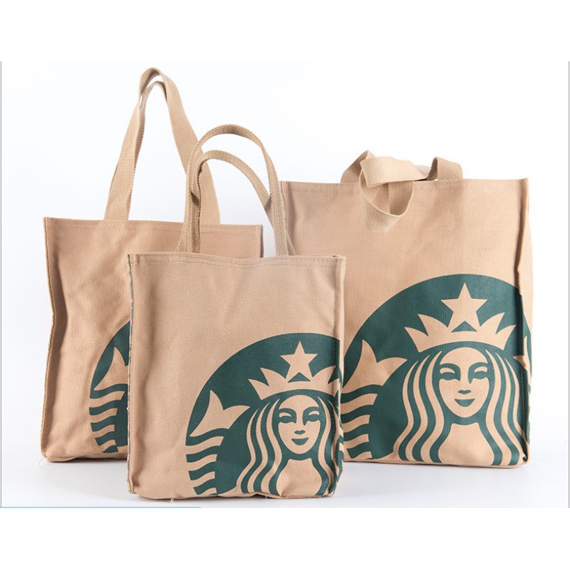 🎉PROMO🎉🍒💯 Starbucks cloth bag กระเป๋าผ้า Star