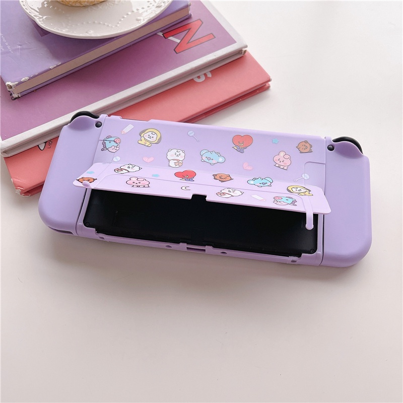 Nintendo Switch OLED เคสธีมแอนิเมชั่น การ์ตูนน่ารัก สีสันสดใส ปลอก TPU เกมคอนโซล ที่จับ ป้องกัน ปกอ่อน