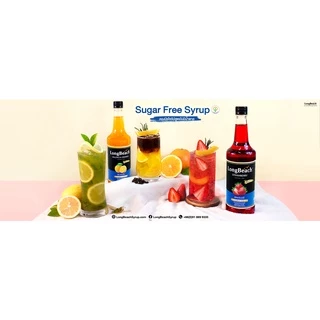 ลองบีชไซรัปไม่มีแคลอรี่คลาสสิคคาราเมล (740 ml) LongBeach Zero Calories Classic Caramel Syrup ไม่มีน้ำตาล/ ไม่มีแคลอรี่
