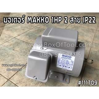 มอเตอร์ MAKKO 1HP 2 สาย IP22