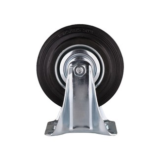 RIGID CASTER WHEEL 5" FITT 037125 RUBBER BLACK ลูกล้อ RUBBER BLACK FITT แป้นตาย 5 นิ้ว 037125 ลูกล้อ อะไหล่เฟอร์นิเจอร์