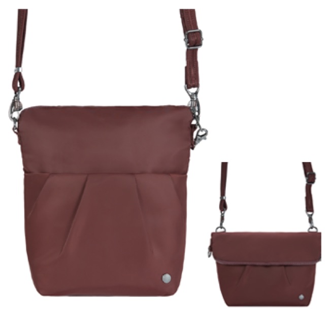 กระเป๋ากันขโมย รุ่น Pacsafe CX Convertible Crossbody สีmerlot มือสอง