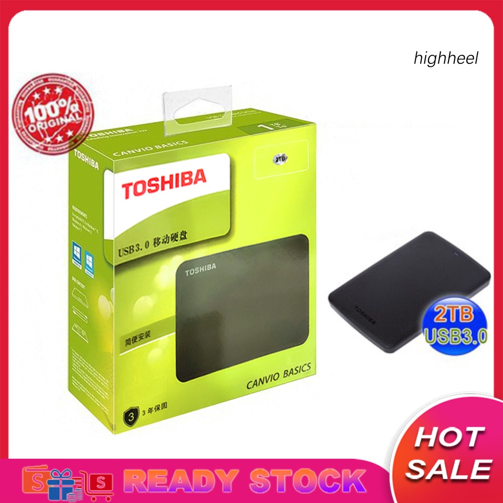 hot！TOSHIBA 500GB/1TB/2TB High Speed USB 3.0 External Hard Disk Drive for PC Laptop