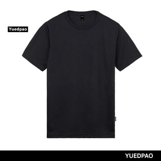 เสื้อยืดสีขาวYuedpao ยอดขาย No.1 รับประกันไม่ย้วย 2 ปี ผ้านุ่ม เสื้อยืดเปล่า เสื้อยืดสีพื้น เสื้อยืดคอกลม_สีดำ