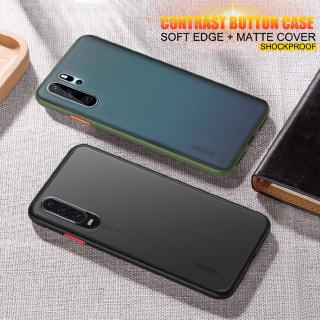 Huawei Y9 Y7 Prime Y6 Pro Y5 2019 Y6S Y9S หรูหรา กันกระแทก Matte ตรงกันข้าม สี Silicone เกราะ เคสโทรศัพท์มือถือ ปกคลุม