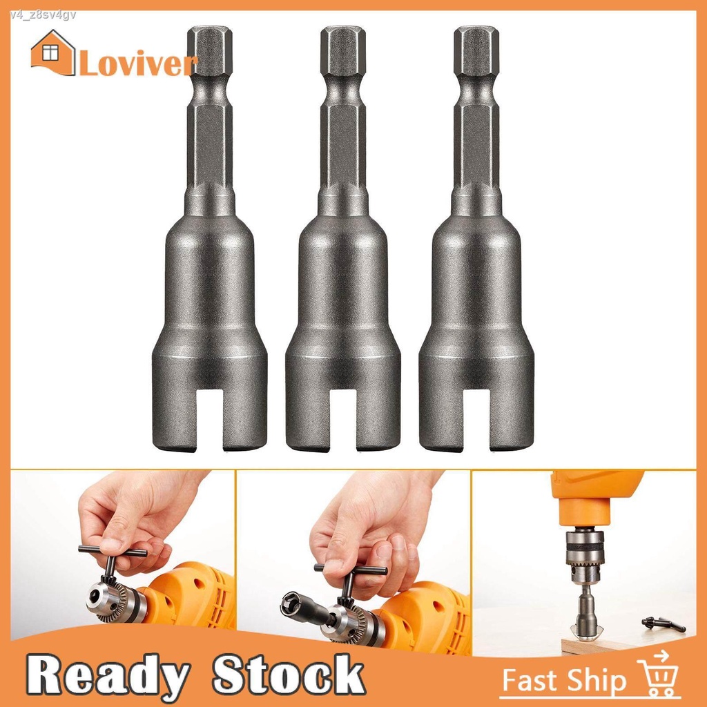 Loviver 3Pcs Power Wing Nut Driver Set Tool Set for Screwdriver