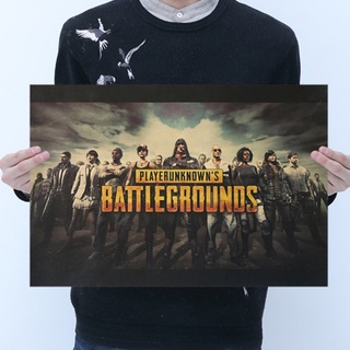 โปสเตอร์ PUBG MOBILE ขนาด50*35 สำหรับตกแต่งห้อง ตกแต่งผนัง ของสะสม