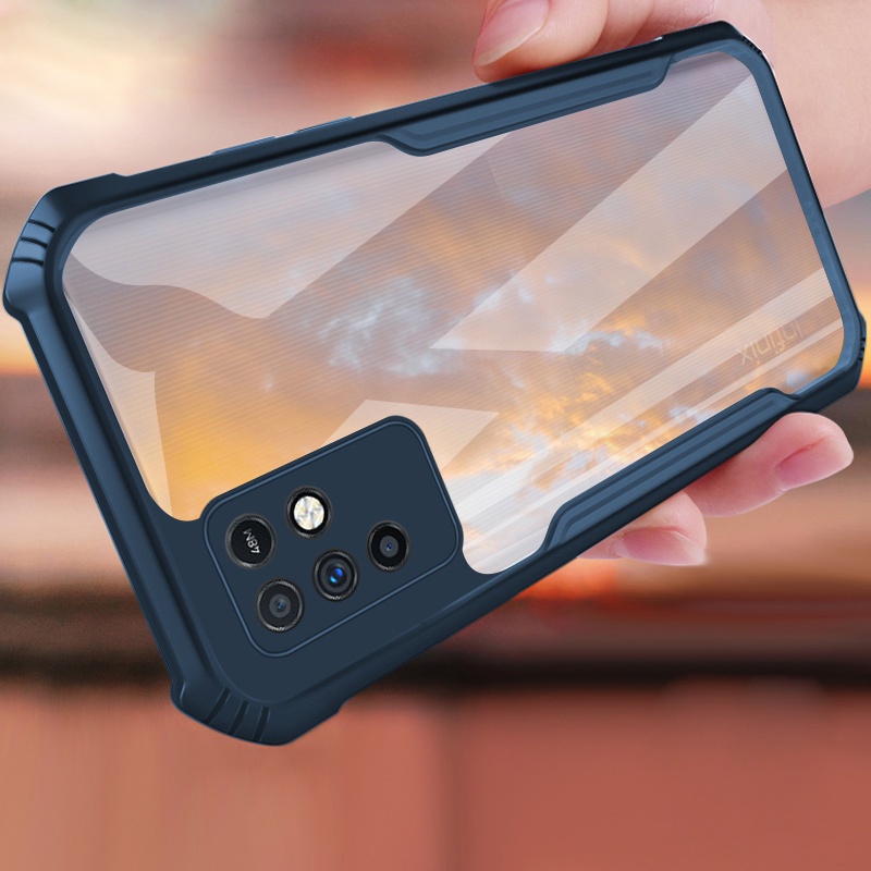 สําหรับ Infinix Note 10 / Note 10 Pro ไฮบริด ซิลิโคนนิ่ม กันกระแทก กันชน & เคสฝาหลัง PC แบบแข็ง