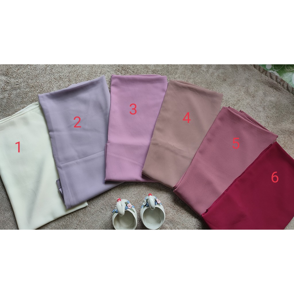 SHAWL CHIFFON PLAIN*