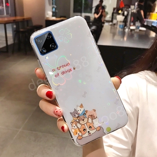 Ready Stock เคสโทรศัพท์ Samsung Galaxy A42 5G Casing Cute Cartoon Bear Silicone Colorful Cherry Blossoms Back Cover Phone Case for Galaxy A42 เคส