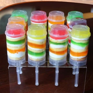 เค้ก Stanest 50 ชิ้นสําหรับ Pop Push Ups Push สําหรับภาชนะป๊อปสําหรับเค้กไอศกรีม Jel