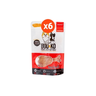 BOO&KO ขนมสุนัข ไก่อบแห้ง รสออริจินอล 60 กรัม [6ถุง]