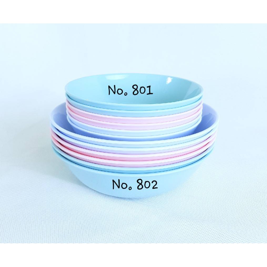 Small Evting ( ยกโหล 12 ใบ ) ชามกลีบบัว รุ่น 801 - 802  ขนาด 6 - 7.5 นิ้ว - รูปที่ 2