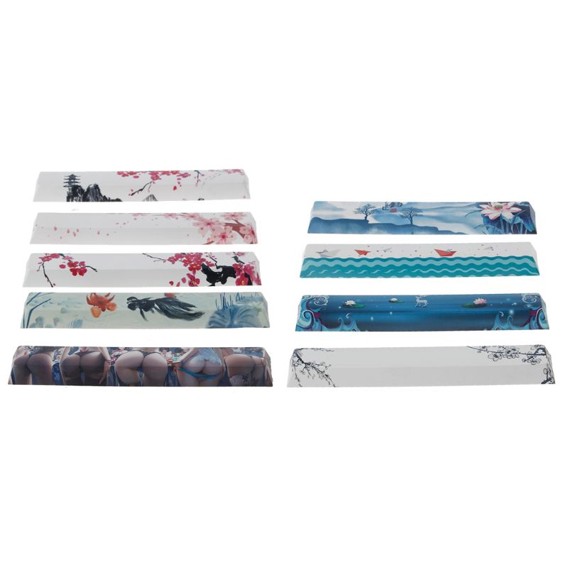 ✦LILY Replace SpaceBar Keycap PBT Five Sides Dye-Subbed Spacebar 6.25U Cherry Profile Space Bar Keyc