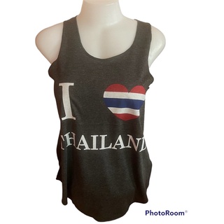 เสื้อกล้าม​ผู้หญิง​ฟรี​ไซส์​  อก​30-36 นิ้ว​ ลาย​ I Love Thailand