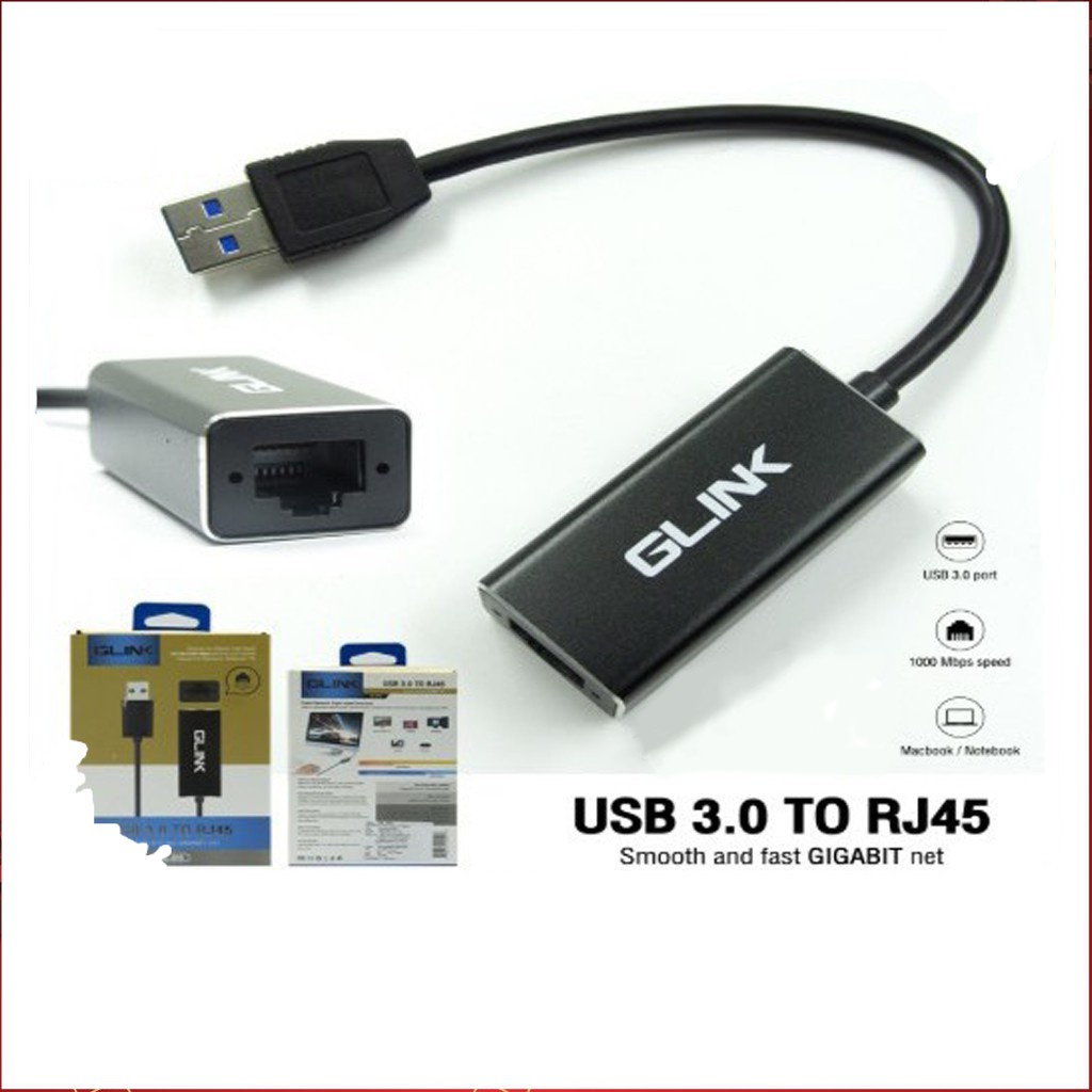 GLINK GL-015 | GL-041A USB 3.0 TO RJ45 สายแปลง USB to RJ45
