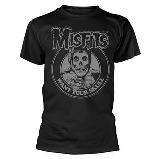 Misfits Want Your Skull เสื้อยืด สีดํา ของขวัญวันพ่อ อย่างเป็นทางการสามารถปรับแต่งได้