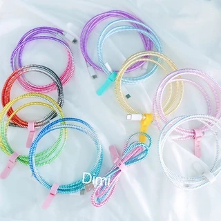 พร้อมส่ง 🔥 สายเกรียว ถนมสายชาร์จ หลายสี กันสายหัก