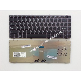 LENOVO Keyboard คีย์บอร์ด Lenovo IDEADPAD Y470 Y470N Y470P Y471 Y471A