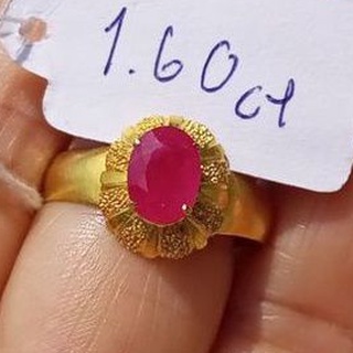 #1.60ct.#ทับทิมพม่าเผาเก่าเจียระไน #Natural Burma Ruby