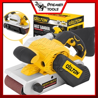 DELTON เครื่องขัดกระดาษทราย สายพาน (รุ่นรถถัง) Belt Sander 100มม. 4 นิ้ว 1,400W รุ่น DT-941 ฟรี! กระดาษทรายขนาด 100 มม.