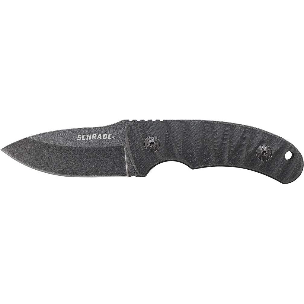 มีดเดินป่า Schrade SCHF57 Fixed Blade Full Tang with 65MN High Carbon Steel Blade and G-10 Handle ขอ