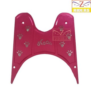 แผ่นรองพื้นอลูมิเนียม SCOOPY-i 2008 ลายเท้าสัตว์ สีแดง