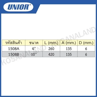 Unior ปืนเป่าฝุ่น ขนาด 4 นิ้ว และ 10 นิ้ว รุ่น 1508A