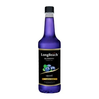 ลองบีชไซรัปบลูเบอร์รี่ (740 ml.) LongBeach Blueberry Syrup น้ำเชื่อม/ น้ำหวาน/ น้ำผลไม้เข้มข้น